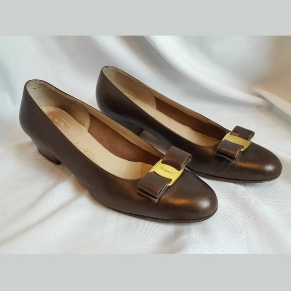 Salvatore Ferragamo Shoes - Womens Salvatore Farragamo Brown Leather Shoes